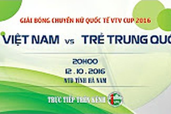 VIỆT NAM VS TUYỂN TRẺ TRUNG QUỐC - VTV CUP 2016 | FULL