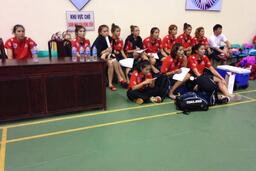 Nét đáng yêu của các cô gái bóng chuyền Thái Lan.