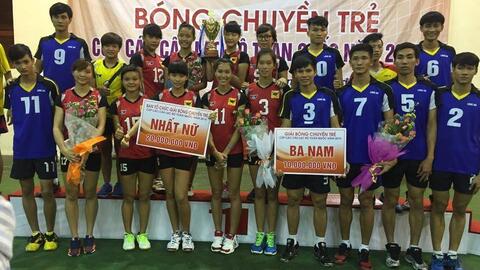 Kết thúc Giải Bóng chuyền CLB trẻ Toàn quốc 2015: Nam Biên Phòng và nữ VTV Bình Điền Long An lên ngôi vô địch