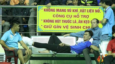 Chủ công Từ Thanh Thuận không may gặp phải chấn thương