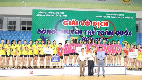 Kết thúc Giải Vô địch bóng chuyền trẻ Toàn quốc 2017
