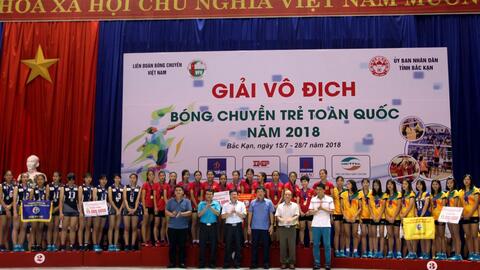 Kết thúc Giải Vô địch bóng chuyền trẻ toàn quốc 2018