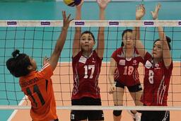 Các cô gái Thông Tin Liên Việt Postbank dễ dàng lọt vào bán kết Giải bóng chuyền trẻ Thái Lan mở rộng